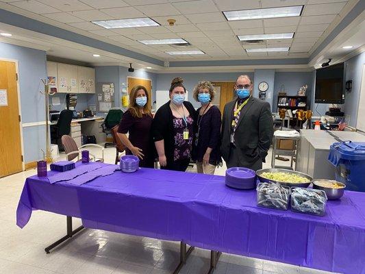 Alzheimer's Luncheon: Melissa, Christine, Patty, Jim