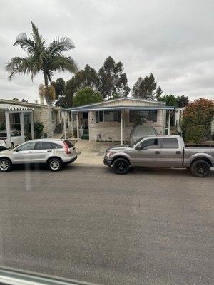 Street parking blocked driveways