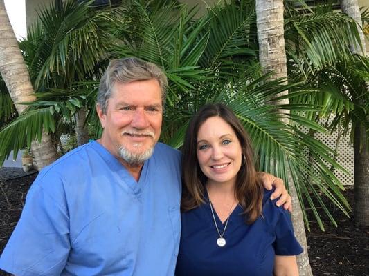 Dr. True Lansden with his office manager, Lisa Lansden.