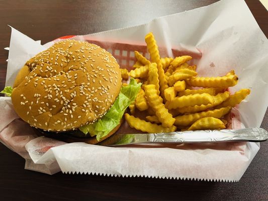 Cheeseburger Deluxe and Fries!!