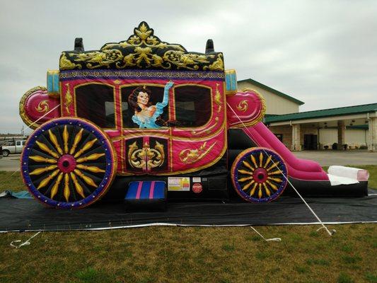 Your daughters will love this Princess Carriage Combo.