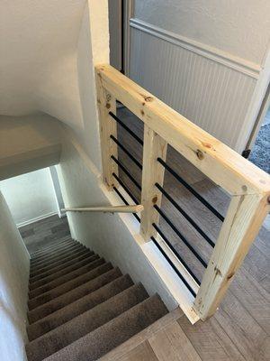 Custom stair banister