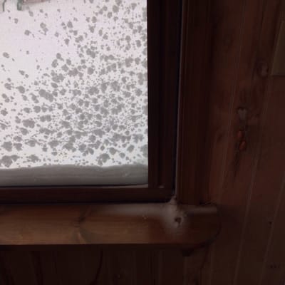 This is what we are experiencing with the windows after a snow storm.