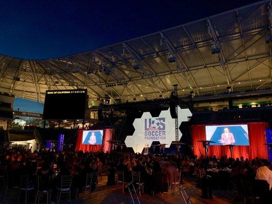 Audio for the Women's Soccer Foundation Corporate Gala