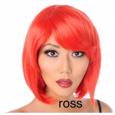 All different colors of halloween wigs for sale, $2.95 up