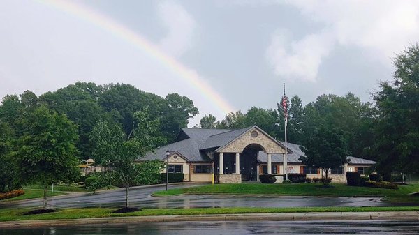 One of our parents caught this great photo of our school after a rain storm.