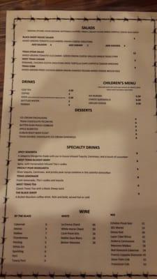 Lumch menu