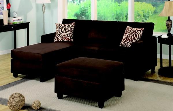 Chocolate reverisble sectional