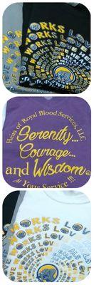 Serenity T-Shirts. Available at Heirs Office for $8.50 ea.