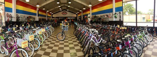 Largest selection of bicycles in Southwest Louisiana.