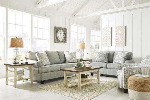 5PC. LIVING ROOM SET
 Includes Sofa, Loveseat, Coffee & 2 End Tables
 SALE: $1199