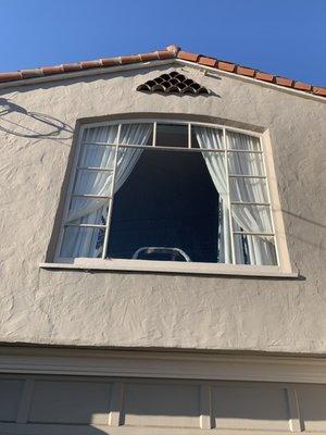 Beautiful craftsman's window from the 1920's--the centerpiece of this home.