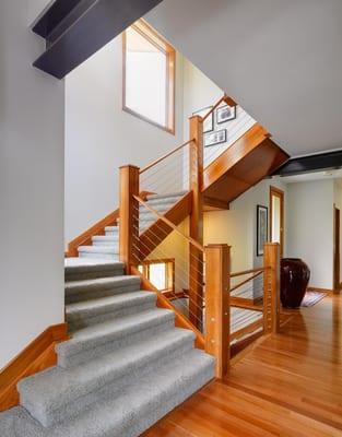 Here is the stair detail located inside the Lookout House.