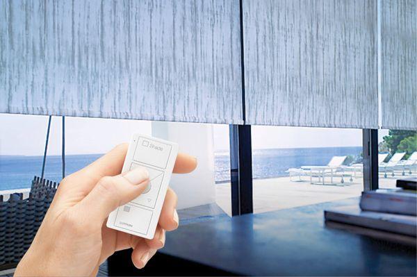 Simplify a whole wall of Shades at the touch of a button with integrated motorization.