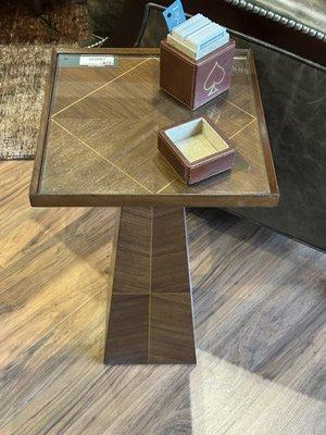 Cool end table in their show room