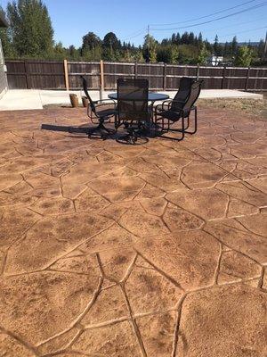 Stamped concrete