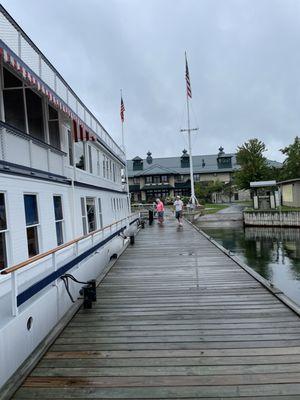 White House boat on the left