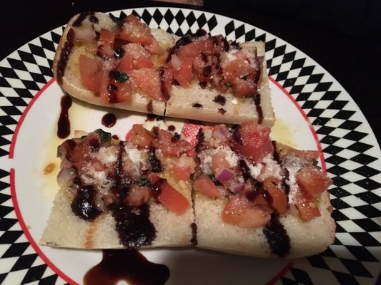 Bland bruschetta