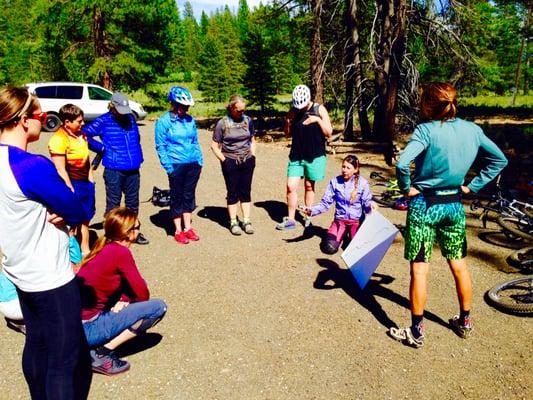 Bike Blossom. For women. By women. Mountain bike skills camp.