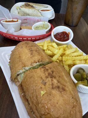 Torta Classica and Fries