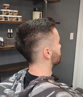 Traditional barber cut