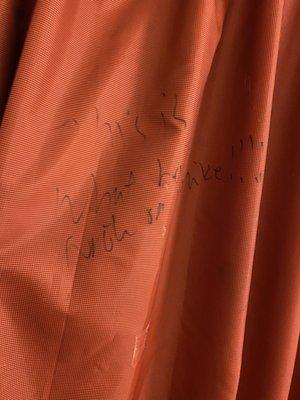 Curtains written on