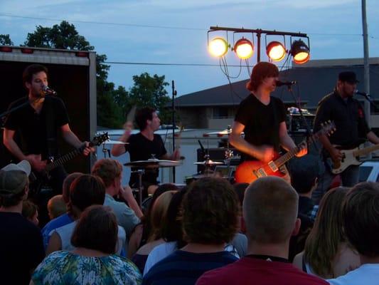 HOUSE OF HEROES  performs at Palen Music Center & 99Hit-FM's "Party in the Parking Lot" at Palen Music Center.