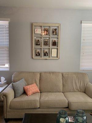 Window pane photo frame