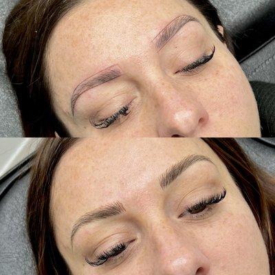 Microblading correction