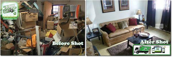 JUNK SHOT! The U.S.A.'s ONLY JUNK REMOVAL App. Take a Quick Pic Or Call! 855-297-JUNK