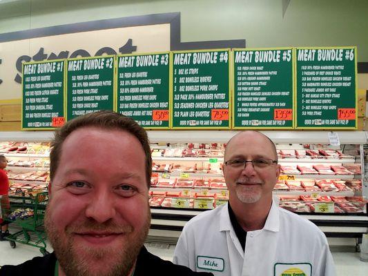 We offer great deals on meat bundles.  Come ask Mike about it!