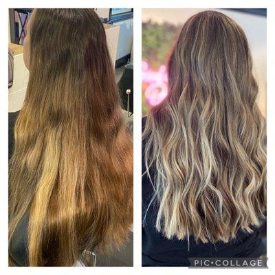 Blonding color by Brittany.