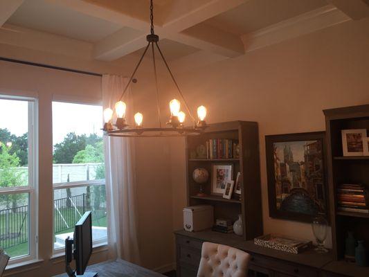 Residential Lighting Chandelier Install