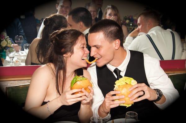 love means sharing at the wedding feast