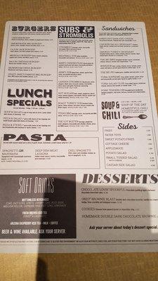 New menu with crustless pizza