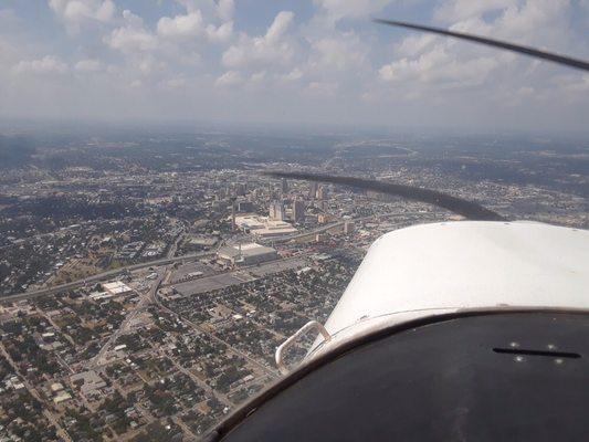 View from up high in the sky