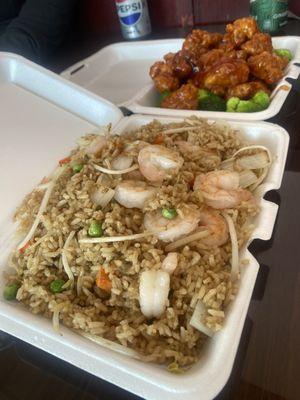 Shrimp fried rice