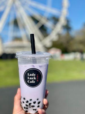 Ube Taro Milk Tea- ordered two, so one could make the journey to Golden Gate Park ;)