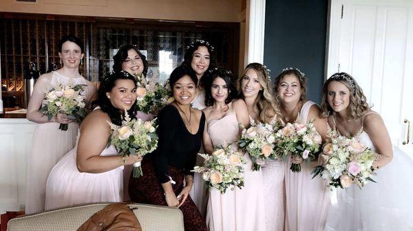 Wedding party/bride