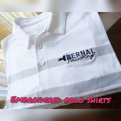 Embroidery Services with Client's Favorite Polos Provided by him.