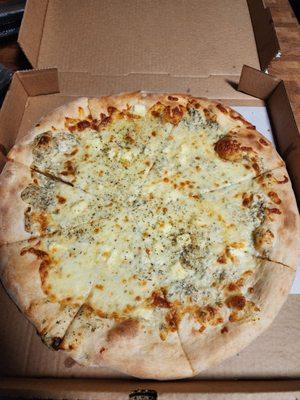 White pizza, yummy