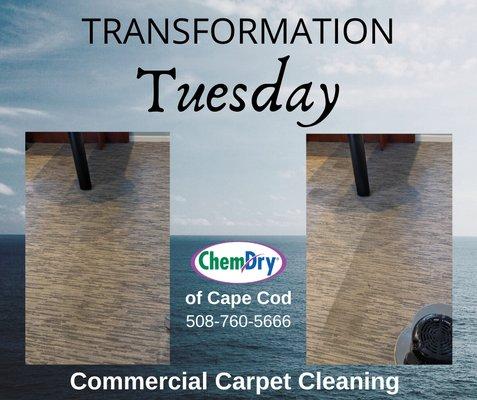 Commercial Carpet Cleaning Transformation Cape Cod