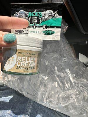 CBD topical pain relief