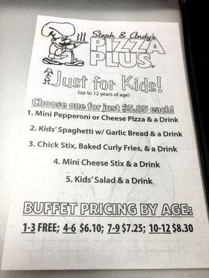 Kids Menu