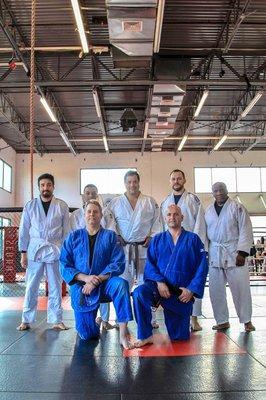 Head instructors Mat Johnson and Mike Rilee front and center in blue. Practice for its benefits to health coordination, and outlook.