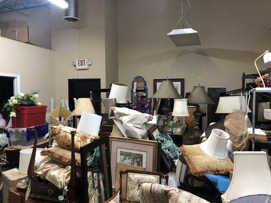 Room in consignment store.