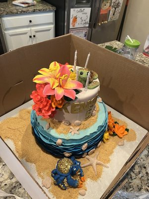 Moana themed cake