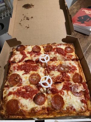 Small Sicilian Pizza with Pepperoni