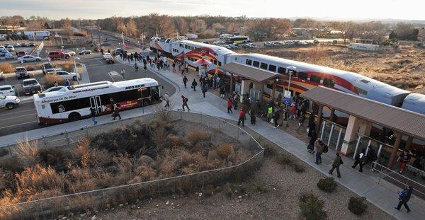 Los Ranchos Journal Center Rail Runner Station