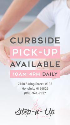 Now offering Curbside pick up!  Visit our store online stepnuphi.com